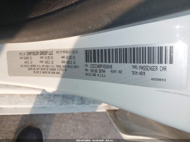 2015 CHRYSLER 200 1C3CCCAB9FN592648 Photo 8