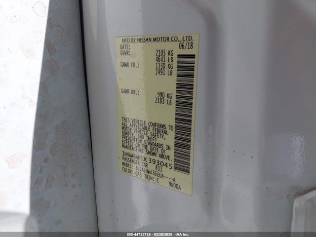 Nissan Maxima 3.5 Platinum 2018 1N4AA6AP3JC393045 Image 9