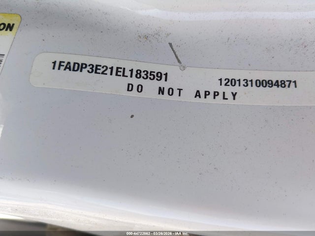 Ford FOCUS S 2014 1FADP3E21EL183591 Image 9
