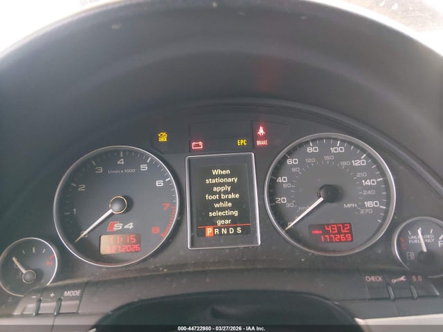 2007 AUDI S4 WAUGL78E77A062852 Photo 6