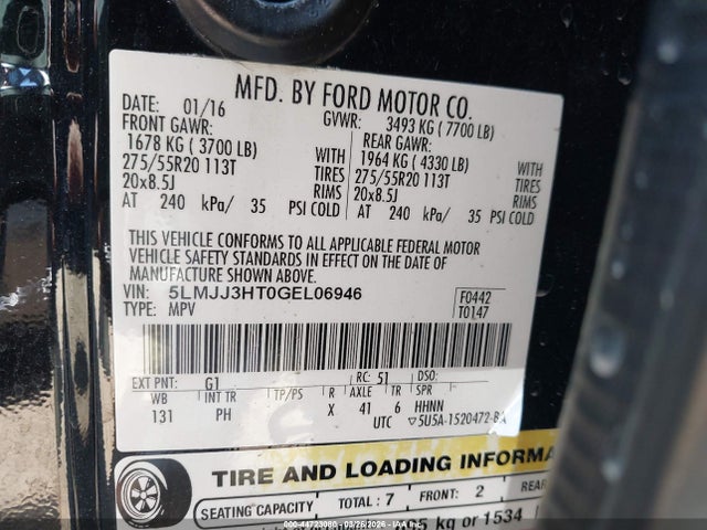 5LMJJ3HT0GEL06946 Lincoln Navigator L Select