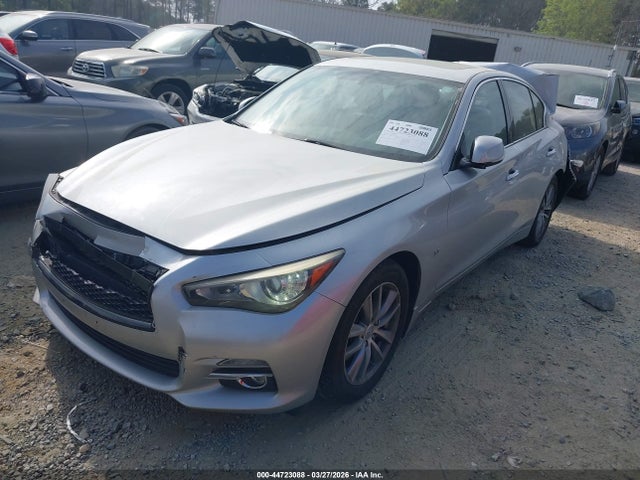2014 Infiniti Q50 Premium მანქანა იყიდება აუქციონზე, vin: JN1BV7ARXEM701146, აუქციონის ნომერი: 44723088