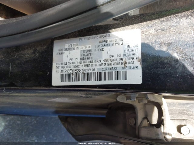 44723090 :رقم المزاد ، JM1DE1KY6D0168243 vin ، 2013 Mazda Mazda2 Sport مزاد بيع
