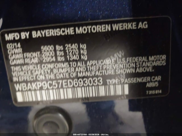 2014 BMW 550I WBAKP9C57ED693033 Photo 8