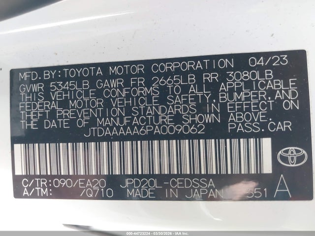 2023 TOYOTA MIRAI JTDAAAAA6PA009062 Photo 8