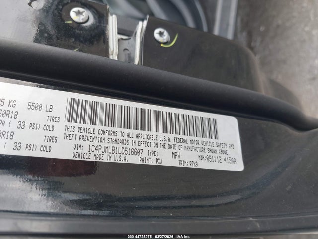 Jeep Cherokee Altitude 4x4 2020 1C4PJMLB1LD516607 Image 9