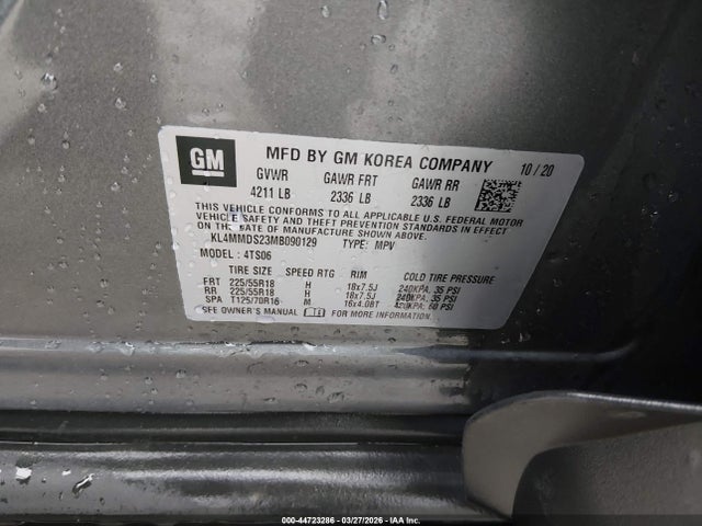 Aukcja sprzedaży 2021 Buick Encore Gx Fwd Select, vin: KL4MMDS23MB090129, numer aukcji: 44723286