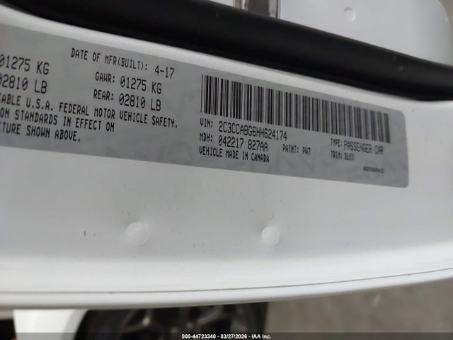 Aukcja sprzedaży 2017 Chrysler 300 300s Alloy Edition, vin: 2C3CCABG6HH624174, numer aukcji: 44723340