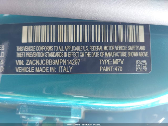 2021 JEEP RENEGADE ZACNJCBB9MPN14297 Photo 8