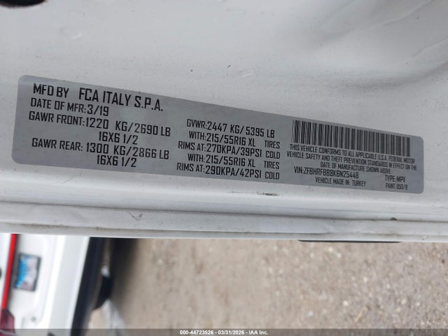 2019 RAM PROMASTER CITY ZFBHRFBB8K6N25448 Photo 8