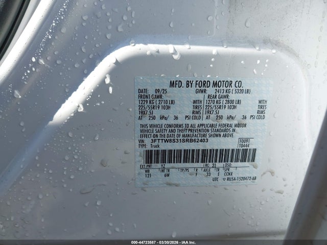 2025 FORD MAVERICK 3FTTW8S31SRB62403 Photo 8