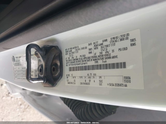 Ford F-150 Xl 2017 1FTFW1EF0HFC21411 Image 9