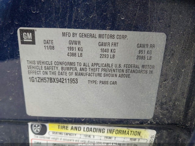 2009 CHEVROLET MALIBU 1G1ZH57BX94211953 Photo 8