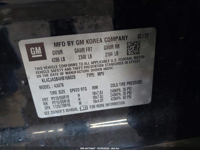 Buick Encore Preferred 2017 KL4CJASB4HB166028 Image 9