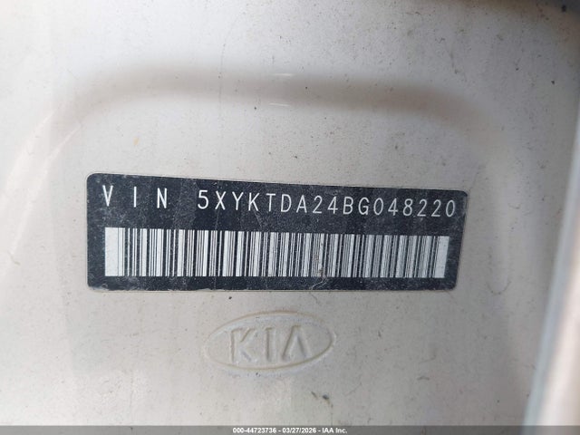 Продаж на аукціоні авто 2011 Kia Sorento Lx V6, vin: 5XYKTDA24BG048220, номер лоту: 44723736