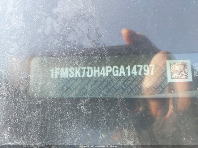 44723832 :رقم المزاد ، 1FMSK7DH4PGA14797 vin ، 2023 Ford Explorer Xlt مزاد بيع
