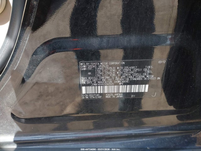 2012 TOYOTA RAV4 JTMBF4DVXCD043505 Photo 8