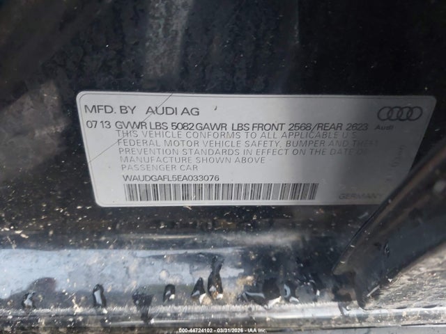 2014 AUDI S4 WAUDGAFL5EA033076 Photo 8