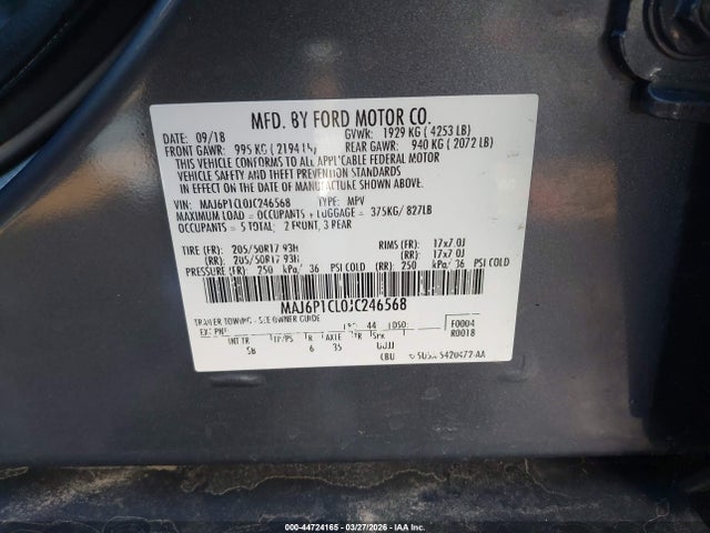 2018 FORD ECOSPORT MAJ6P1CL0JC246568 Photo 8