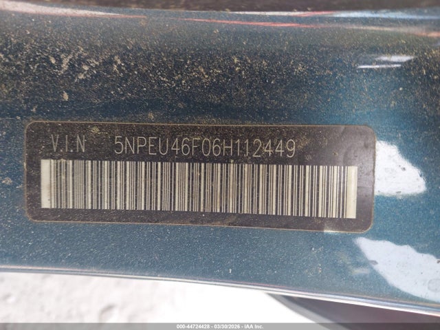 Aukcja sprzedaży 2006 Hyundai Sonata Gls V6/lx V6, vin: 5NPEU46F06H112449, numer aukcji: 44724428