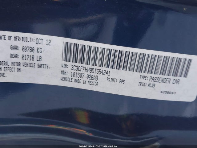 2013 FIAT 500 3C3CFFHH9DT554241 Photo 8