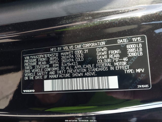 2016 VOLVO XC90 YV4A22PK1G1045712 Photo 8