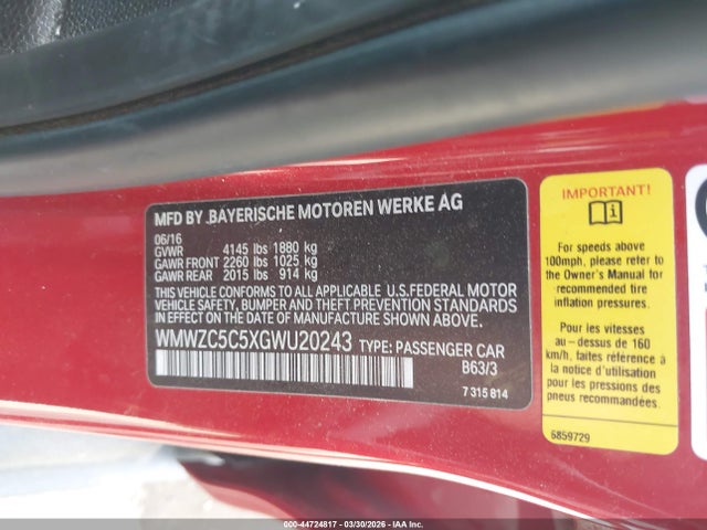 2016 MINI COUNTRYMAN WMWZC5C5XGWU20243 Photo 8