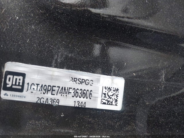 Aukcja sprzedaży 2022 Gmc Sierra 2500hd, vin: 1GT49PE74NF363606, numer aukcji: 44724867