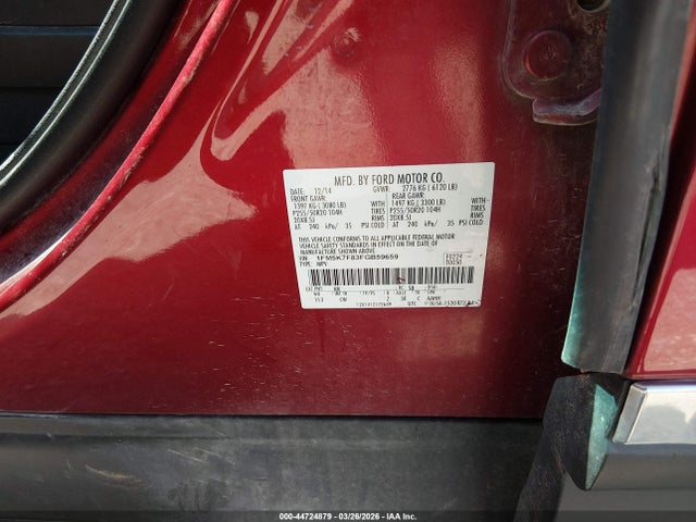Ford Explorer Limited 2015 1FM5K7F83FGB59659 Image 9