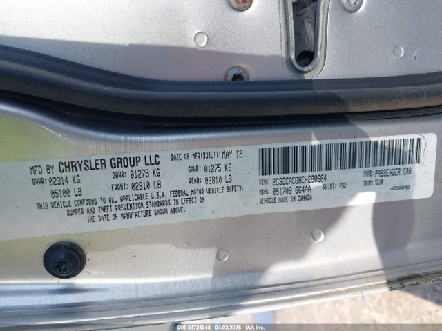 44724948 :رقم المزاد ، 2C3CCACG8CH288664 vin ، 2012 Chrysler 300 Limited مزاد بيع