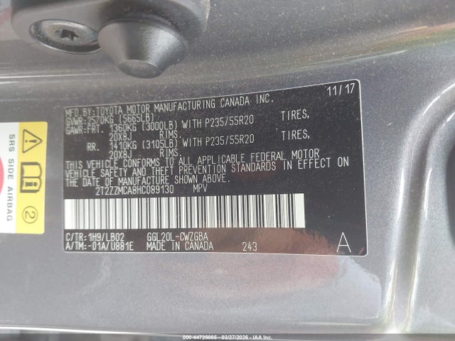 Продаж на аукціоні авто 2017 Lexus Rx 350, vin: 2T2ZZMCA8HC089130, номер лоту: 44725085
