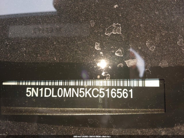Aukcja sprzedaży 2019 Infiniti Qx60 Luxe, vin: 5N1DL0MN5KC516561, numer aukcji: 44725293