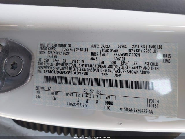 2023 FORD ESCAPE 1FMCU9GNXPUA81739 Photo 8