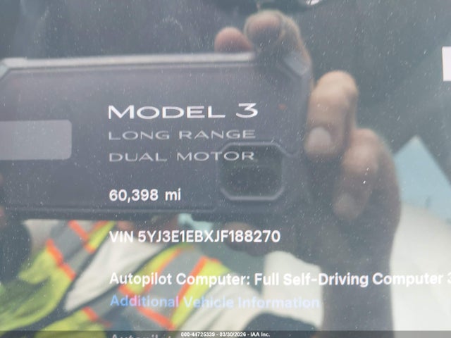 Tesla Model 3 Long Range/performance 2018 5YJ3E1EBXJF188270 Image 7