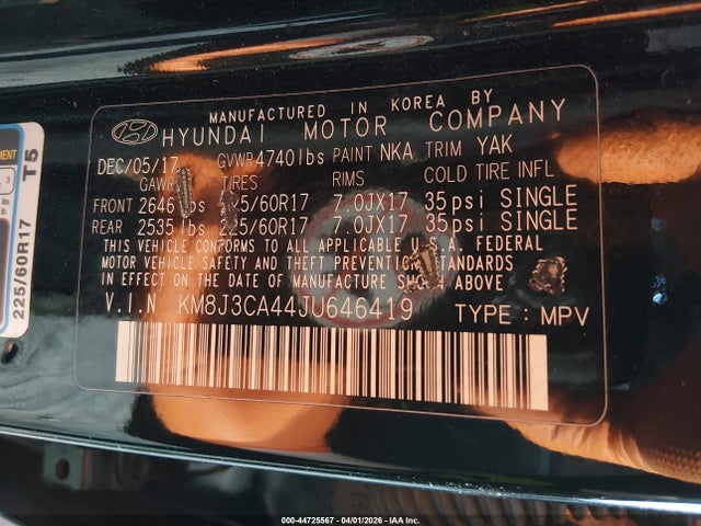 Hyundai Tucson Sel Plus 2018 KM8J3CA44JU646419 Image 9