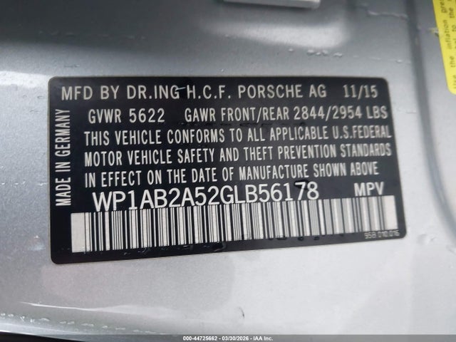 2016 PORSCHE MACAN WP1AB2A52GLB56178 Photo 8