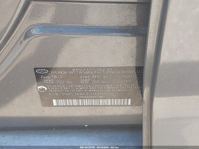Продажа на аукционе авто 2018 Hyundai Sonata Sel, vin: 5NPE34AF8JH636970, номер лота: 44725706