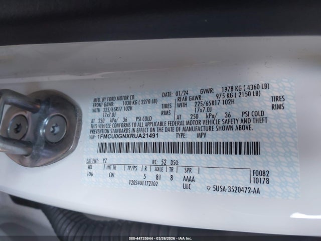 Ford Escape Active 2024 1FMCU0GNXRUA21491 Image 9