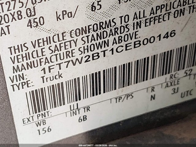 2012 FORD F-250 1FT7W2BT1CEB00146 Photo 8