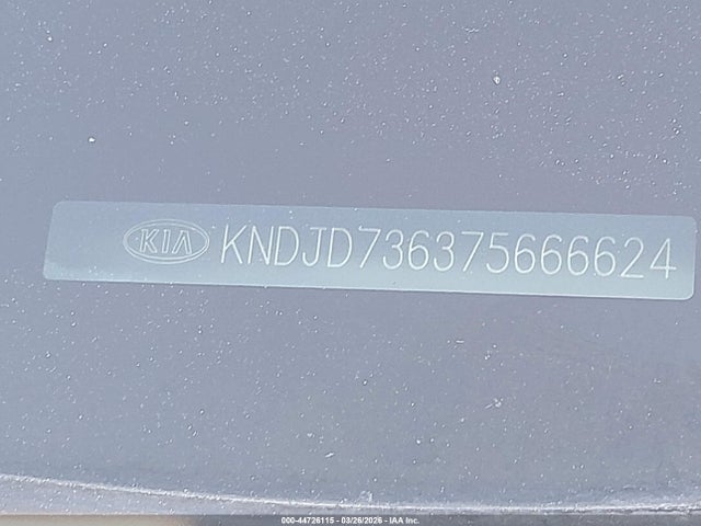 44726115 :رقم المزاد ، KNDJD736375666624 vin ، 2007 Kia Sorento Ex مزاد بيع