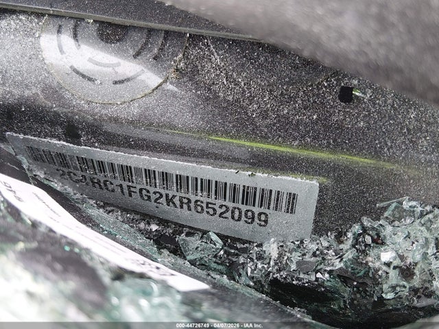 2019 Chrysler Pacifica Touring Plus მანქანა იყიდება აუქციონზე, vin: 2C4RC1FG2KR652099, აუქციონის ნომერი: 44726749
