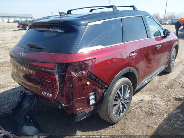 2025 Infiniti Qx60 Autograph Awd მანქანა იყიდება აუქციონზე, vin: 5N1AL1HU6SC358662, აუქციონის ნომერი: 44726837