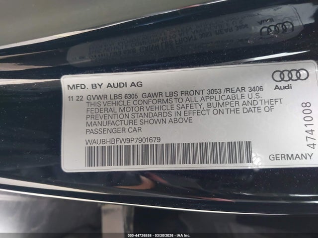 2023 AUDI RS E-TRON GT WAUBHBFW9P7901679 Photo 8