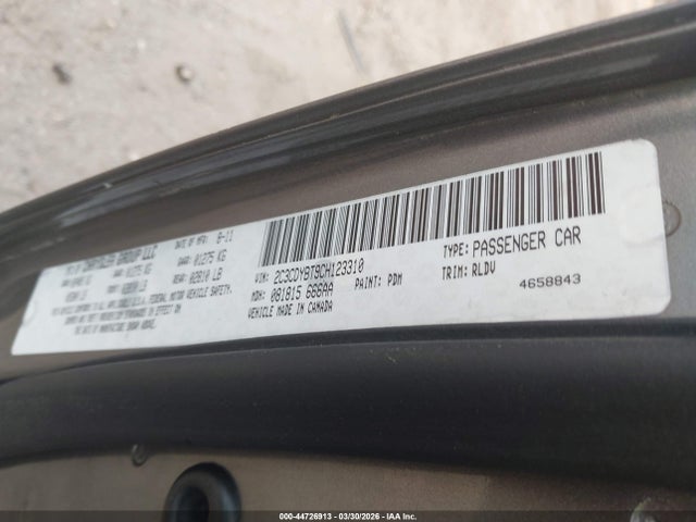 2012 DODGE CHALLENGER 2C3CDYBT9CH123310 Photo 8