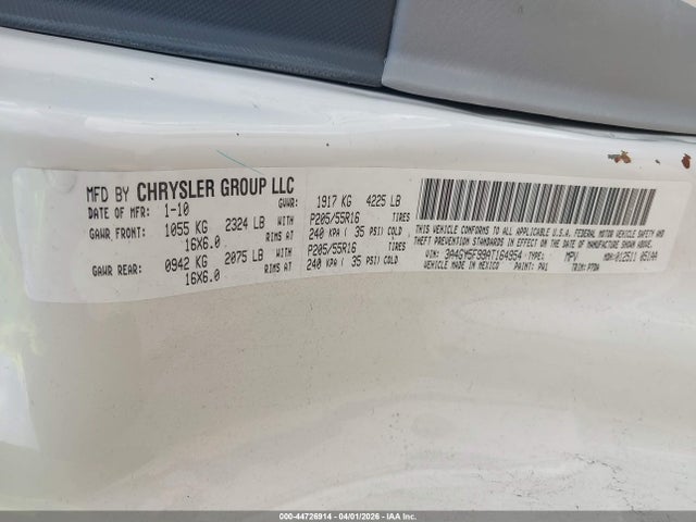 Продаж на аукціоні авто 2010 Chrysler Pt Cruiser Classic, vin: 3A4GY5F99AT164954, номер лоту: 44726914