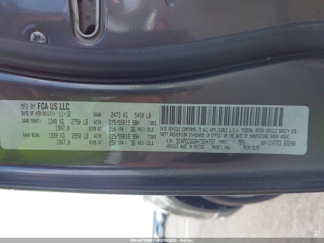 2017 DODGE JOURNEY 3C4PDCGG0HT554757 Photo 8