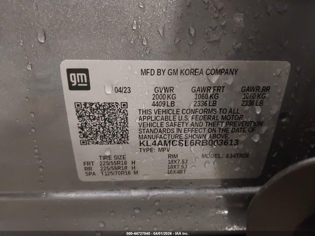 Aukcja sprzedaży 2024 Buick Encore Gx Preferred Awd, vin: KL4AMCSL6RB003613, numer aukcji: 44727040