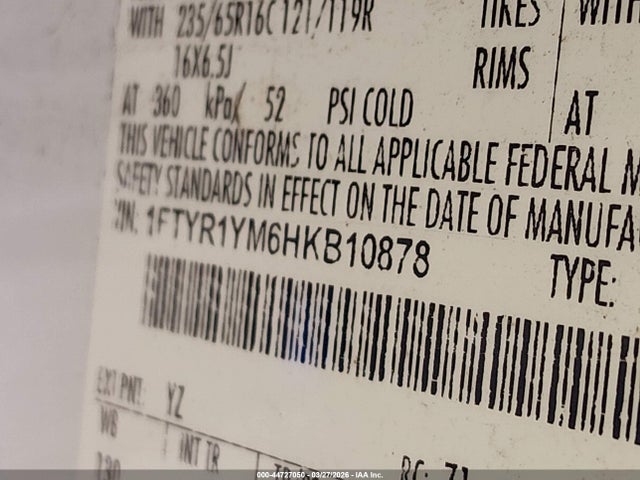 1FTYR1YM6HKB10878 Ford Transit-250