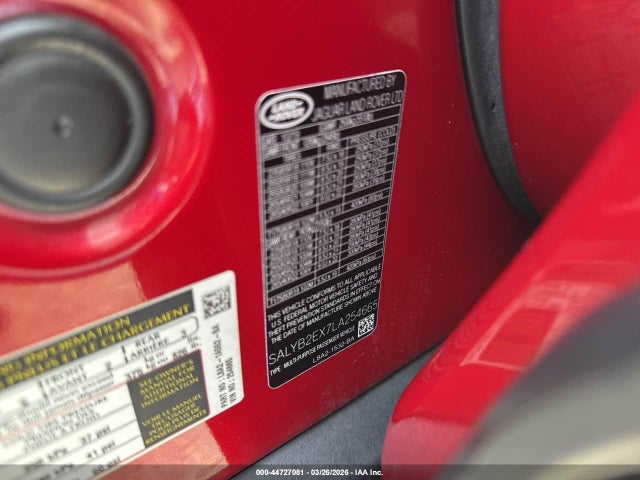 2020 LAND ROVER RANGE ROVER VELAR SALYB2EX7LA254665 Photo 8