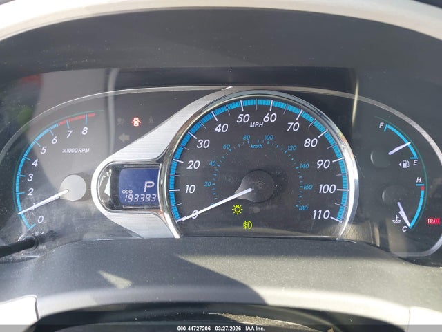 Aukcja sprzedaży 2012 Toyota Sienna Xle V6 8 Passenger, vin: 5TDYK3DC2CS271906, numer aukcji: 44727206